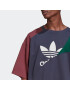 ADIDAS ORIGINALS Tričko 'Adicolor Colorblock' námornícka modrá / zelená / červená / biela - Pepit.sk