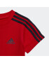 ADIDAS PERFORMANCE Tréningový komplet 'Essentials' červená / čierna / biela - Pepit.sk