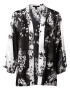 AllSaints Kimono 'CASI ORSINO' čierna / biela - Pepit.sk