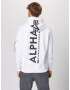 ALPHA INDUSTRIES Mikina červená / čierna / biela - Pepit.sk