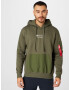 ALPHA INDUSTRIES Mikina zelená / olivová / šedobiela - Pepit.sk