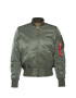 ALPHA INDUSTRIES Prechodná bunda 'MA-1 VF 59' hnedá / tmavozelená / červená - Pepit.sk