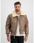 ALPHA INDUSTRIES Zimná bunda 'Injector III' béžová / tmavošedá / červená / biela - Pepit.sk