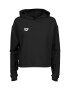 ARENA Športová mikina 'HOODED SWEAT FLEECE' čierna / biela - Pepit.sk