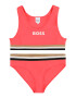 BOSS Kidswear Bikiny oranžovo červená / čierna / biela - Pepit.sk