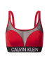 Calvin Klein Swimwear Bikinový top červená / čierna - Pepit.sk