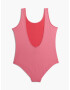 Calvin Klein Swimwear Jednodielne plavky fuksia / strieborná / biela - Pepit.sk