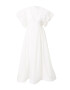 Coast Šaty 'Ivory Mega Ruffle Full Skirted Dress' šedobiela - Pepit.sk