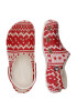 Crocs Dreváky 'Classic Holiday Sweater' červená / biela - Pepit.sk