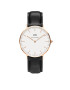 Daniel Wellington Analógové hodinky 'Classic Collection Sheffield' ružové zlato / čierna / biela - Pepit.sk