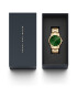 Daniel Wellington Analógové hodinky 'Iconic Link Emerald G Green' zlatá / trávovo zelená - Pepit.sk