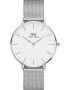 Daniel Wellington Analógové hodinky 'Petite Sterling S White' strieborná - Pepit.sk