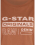 G-Star RAW Tričko hnedá / biela - Pepit.sk