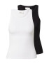 Gina Tricot Top '2-pack nova tank' biela - Pepit.sk