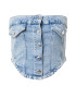 Gina Tricot Top modrá denim - Pepit.sk