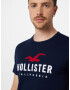 HOLLISTER Tričko 'EMEA' námornícka modrá / červená / biela - Pepit.sk