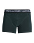 JACK & JONES Boxerky 'ADRIAN' dymovo šedá / nefritová / tmavozelená / čierna - Pepit.sk