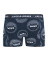 JACK & JONES Boxerky 'ARTIN' námornícka modrá / grenadínová / čierna / biela - Pepit.sk