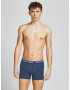 JACK & JONES Boxerky 'CURTIS' námornícka modrá / modrosivá / sivá / biela - Pepit.sk