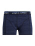 JACK & JONES Boxerky 'CURTIS' námornícka modrá / modrosivá / sivá / biela - Pepit.sk