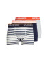 JACK & JONES Boxerky 'Dave' námornícka modrá / oranžová / koralová / šedobiela - Pepit.sk