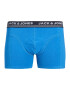 JACK & JONES Boxerky 'FREMONT' námornícka modrá / azúrová / nebesky modrá / šedobiela - Pepit.sk