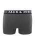 JACK & JONES Boxerky 'Sense' tmavosivá / čierna / biela - Pepit.sk