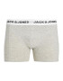 JACK & JONES Boxerky 'JORDAN' svetlosivá / tmavozelená / čierna - Pepit.sk