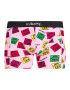 JACK & JONES Boxerky 'KEITH HARING' malinová / svetloružová / čierna / biela - Pepit.sk