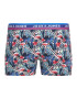 JACK & JONES Boxerky 'KELAND' modrá / námornícka modrá / sivá melírovaná / ružová - Pepit.sk