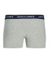 JACK & JONES Boxerky 'Marty' sivá / kaki / červená / čierna - Pepit.sk