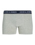 JACK & JONES Boxerky 'Marty' sivá / kaki / červená / čierna - Pepit.sk