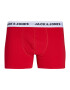 JACK & JONES Boxerky 'Marty' sivá / kaki / červená / čierna - Pepit.sk