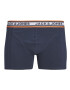 JACK & JONES Boxerky 'MYLE' námornícka modrá / sivá / oranžová / biela - Pepit.sk