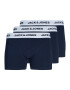 JACK & JONES Boxerky námornícka modrá / biela - Pepit.sk