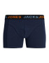 JACK & JONES Boxerky námornícka modrá / nebesky modrá / oranžová / karmínovo červená - Pepit.sk