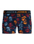 JACK & JONES Boxerky námornícka modrá / nebesky modrá / oranžová / karmínovo červená - Pepit.sk