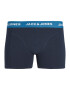 JACK & JONES Boxerky námornícka modrá / oranžová / čierna / biela - Pepit.sk