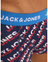 JACK & JONES Boxerky námornícka modrá / oranžová / čierna / biela - Pepit.sk