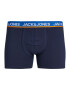 JACK & JONES Boxerky nebesky modrá / tmavomodrá / oranžová / biela - Pepit.sk