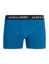 JACK & JONES Boxerky 'NICO' námornícka modrá / svetlozelená / tmavočervená - Pepit.sk