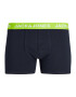 JACK & JONES Boxerky 'NORMAN' námornícka modrá / svetlomodrá / svetlozelená / oranžová - Pepit.sk