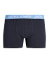 JACK & JONES Boxerky 'NORMAN' námornícka modrá / svetlomodrá / svetlozelená / oranžová - Pepit.sk