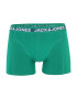 JACK & JONES Boxerky petrolejová / jedľová / biela - Pepit.sk