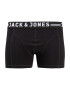 JACK & JONES Boxerky 'Sense' čierna / biela - Pepit.sk