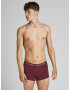 JACK & JONES Boxerky 'Simly' námornícka modrá / vínovo červená / čierna - Pepit.sk