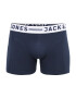 JACK & JONES Boxerky 'Sense' námornícka modrá / šedobiela - Pepit.sk