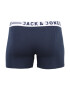 JACK & JONES Boxerky 'Sense' námornícka modrá / šedobiela - Pepit.sk