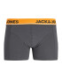 JACK & JONES Boxerky sivá / neónovo oranžová / čierna / biela - Pepit.sk