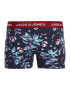 JACK & JONES Boxerky 'Snowmann' námornícka modrá / oranžová / červená / biela - Pepit.sk